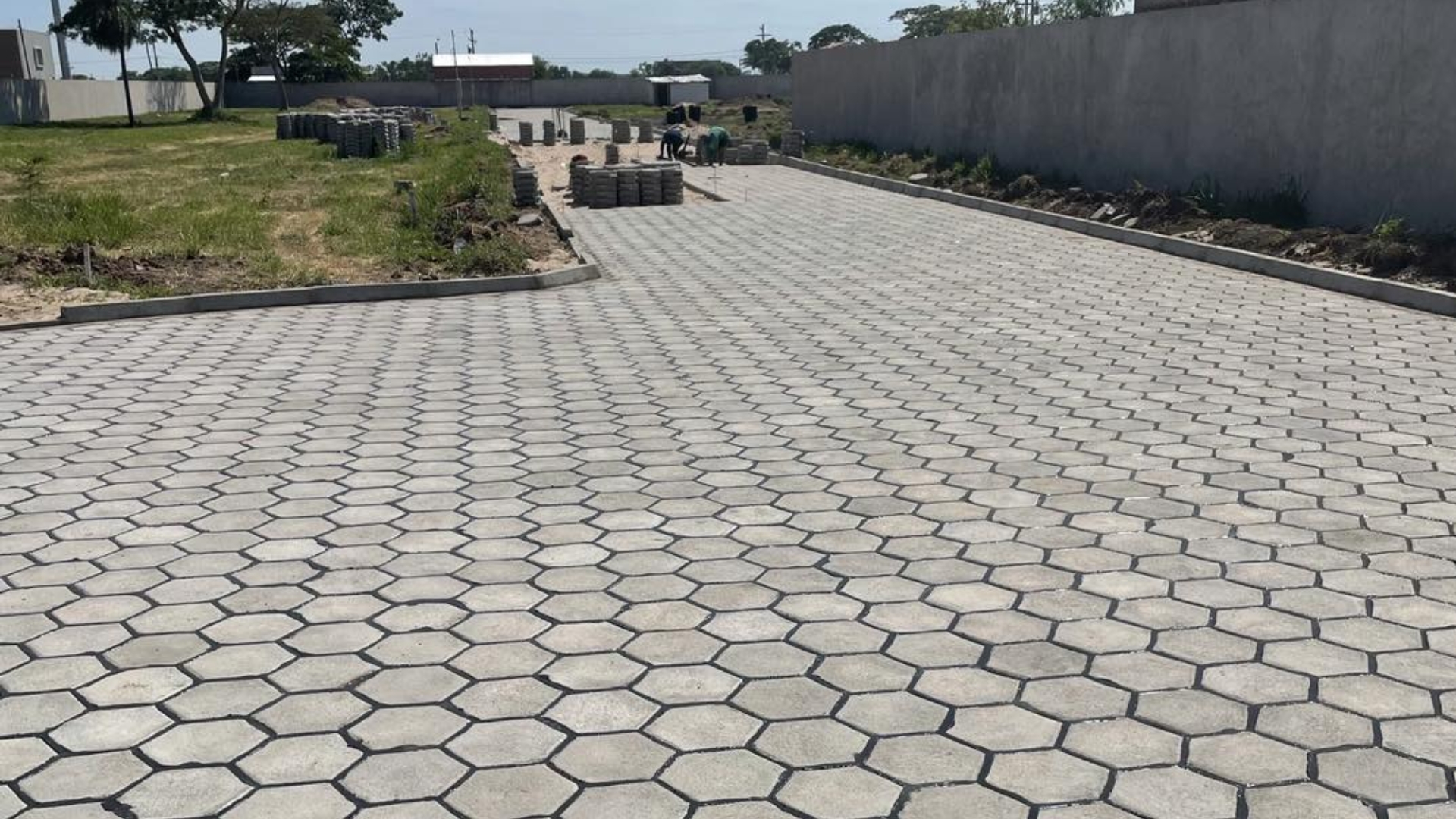Instalación de loseta hexagonal Concrecruz